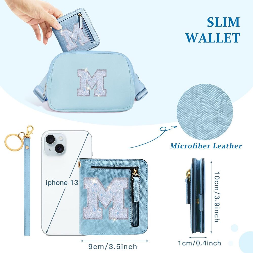 7873 Initial Rfid Wallet Small Teenager Girl Travel Daily Essentials, Mini View 6